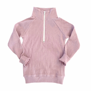Waffle Half-Zip in Lilac