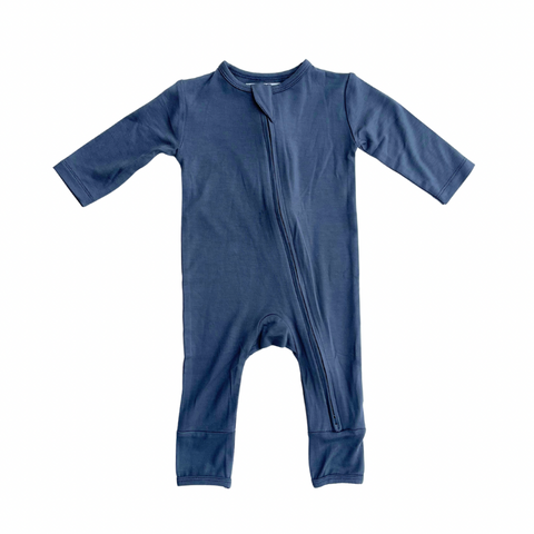 Bamboo Romper in Slate Grey