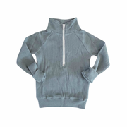 Waffle Half-Zip in Spruce