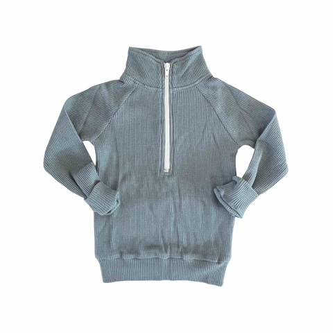 Waffle Half-Zip in Spruce