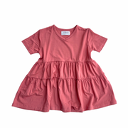 Charlotte Tiered Dress in Watermelon