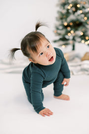 Organic Cotton Lounge Set in Elf Green