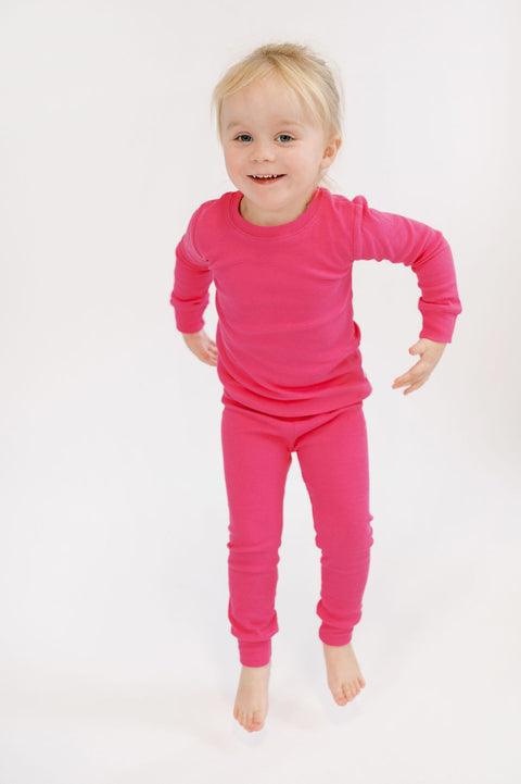 Organic Cotton Lounge Set in Flamingo