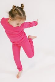 Organic Cotton Lounge Set in Flamingo
