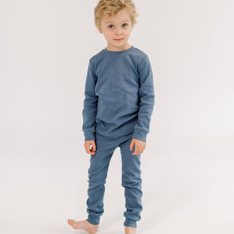 Organic Cotton Lounge Set in Storm
