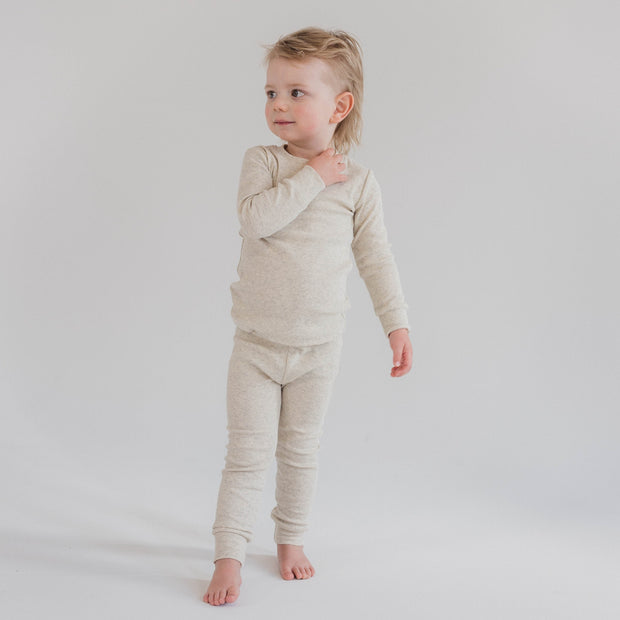 Organic Cotton Lounge Set in Oatmeal