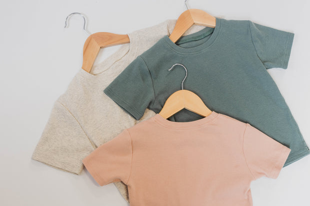 Shorts and Tee Set in Oatmeal