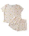 Ladies Bamboo Frilly Pyjama Set