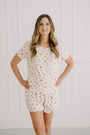 Ladies Bamboo Frilly Pyjama Set