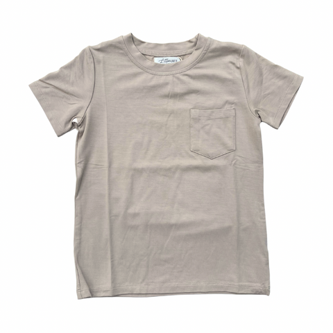 Pocket Tee in Beige