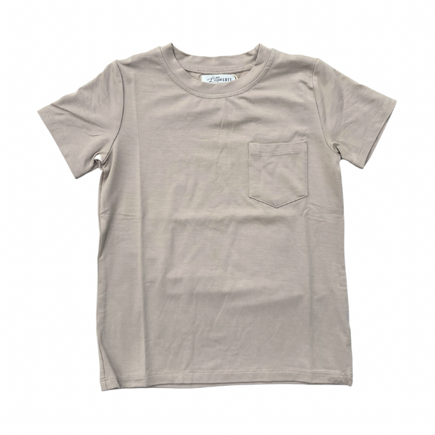 Pocket Tee in Beige