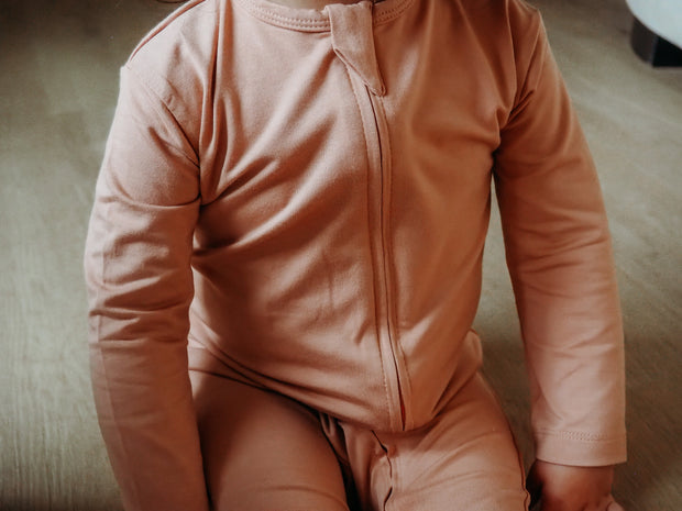 Bamboo Romper in Blush