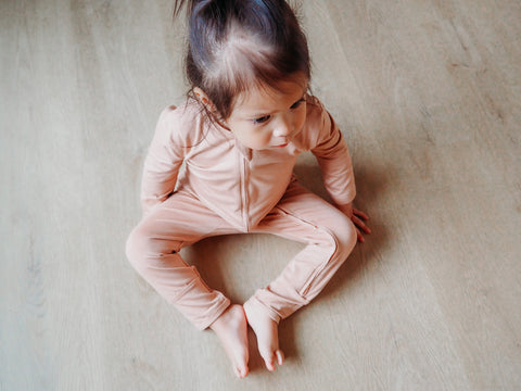 Bamboo Romper in Blush