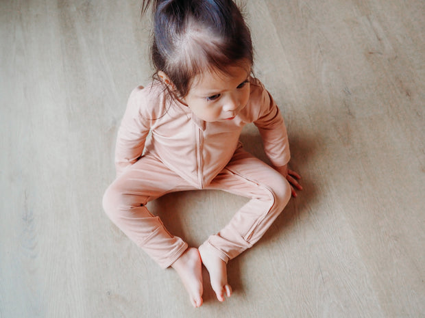 Bamboo Romper in Blush
