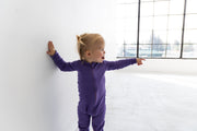 Organic Cotton Romper in Periwinkle